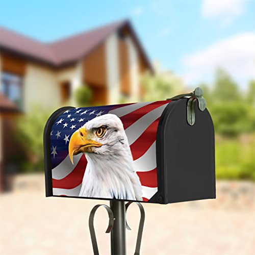 17.5" X 21" Eagle Magnetic Mailbox Covers Welcome Mailbox Covers Memorial Day 4Th Of July Patriotic Post Letter Box Cover Garden Decor #TOP3