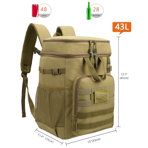 Hp hope Cool Backpack 43L Insulated Cooler Bag Picnic Bag Warming Box Cool Box Cool Backpack Large Backpack Men and Women for Camping Beach Outdoor Travel Family Picnic BBQ Stand - Image 4