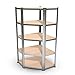 Étagère d'angle polyvalente en métal - Charge lourde Max 750kg - 180 x 90 x 45 cm - Gris