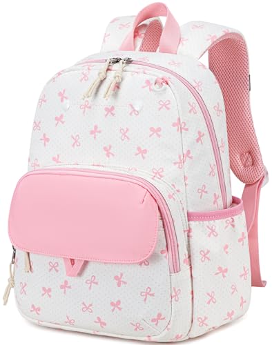 BTOOP Kids Backpack for Girls 4-6 Small Girls Backpack-Preschool Kindergarten School Bookbag with Insulated Lunch Compartment & Chest Strap for Girl