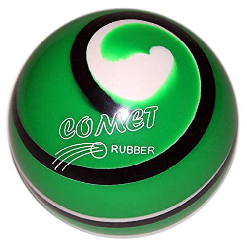 Bowlerstore Products Candlepin Epco Urethane Commet Pro Rubber Bowling Ball 4.5"- Green/Black/White 2Lbs 6 Oz #TOP21