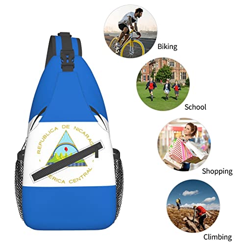 Mochila bandolera unisex negra estilo diario miniatura 7