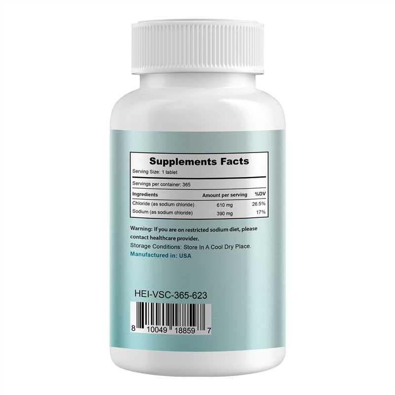Image of Heivy Salt Tablets 1000mg, 365 Tablets Pure Sodium Chloride Pills | Salt Pills, Non-GMO - Electrolyte Balance and Hydration Support, Electrolytes Replenisher Hydration Drink