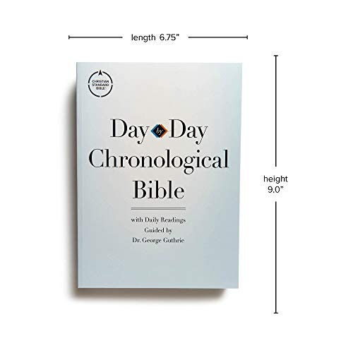 CSB Day-By-Day Chronological Bible, Tradepaper: Black Letter, 365 Days, One Year, Sewn Binding, Easy