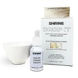 SHRINE Drop-It WHITE BLONDE Toner | Customisable Anti-Brass Toner Drops to Remove Yellow Tones | Icy & Cool Blonde Finish | Vegan, Cruelty-Free, Damage-Free Conditioning Toner | 200 drops/bottle