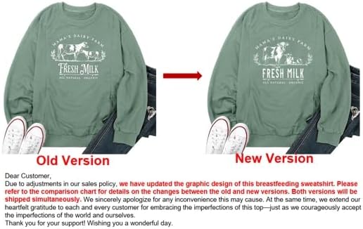 UNIQUEONE Women Nursing Sweatshirts for Breastfeeding - Friendly Zipper Maternity Sweater Long Sleeve Mama Pullover Tops - Image 4