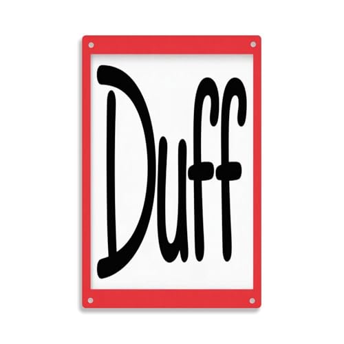 Letrero Metálico Cerveza Duff Cerveza Duff Vintage Humor Letreros Metalicos Regalo De Cumpleaños para Hombre Cueva Taller M
