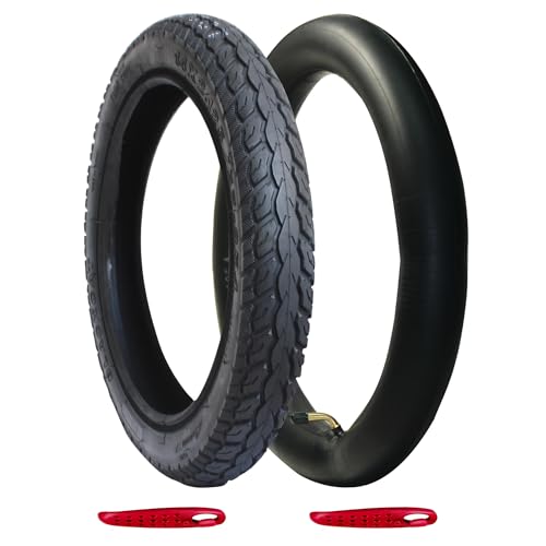 Libereco Electric Bike Tire 14x2.125 (57-254) with Bent Valve Tubes 2 Tire Levers Anti-Slip Folding E-Bike Kids Bike Tire