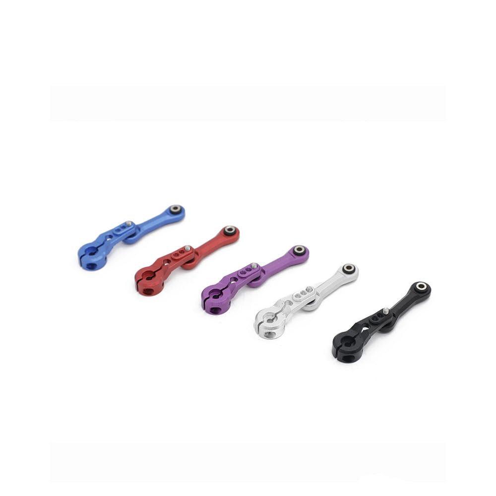 HappyPark Alloy 25T Servo Arm and Servo Link for Arrma 6S BLX Series - Upgrade Parts (Black)