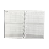 2025-2026 Diary A4 Wiro Bound Mid-Year Academic Week to View Plastic Cover Diary 18 Months Appointment Planner Organiser Journal (Black) - Image 5