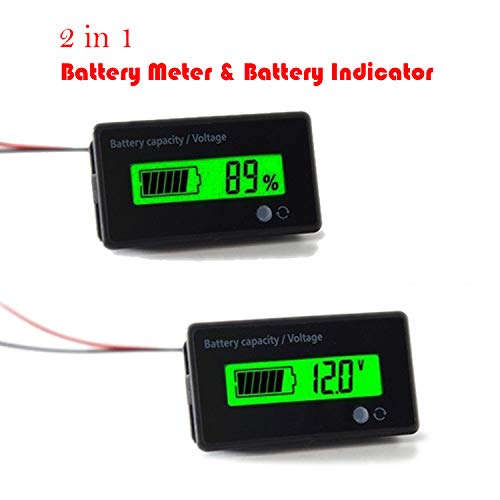 image for MGGi 12V 24V 36V 48V 72V 84V Battery Meter, Battery Capacity Voltage M