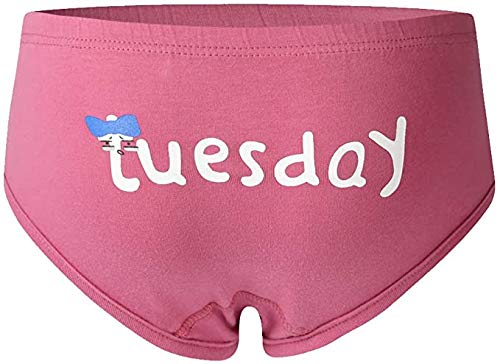 Bestsmile Roupa íntima infantil para meninas pequenas calcinhas para bebês dias da semana calcinhas