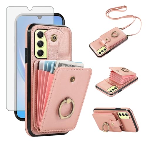 Coque Galaxy A16 5G rigide Asuwish ZHKFQKB housse protection or rose