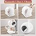 Self Cleaning Litter Box, 65L Automatic Cat Litter Box Self Cleaning for Multiple Cats, All-Around Safe Protection, Odor Removal, APP Control Smart Litter Box with 2 Rolls Liners