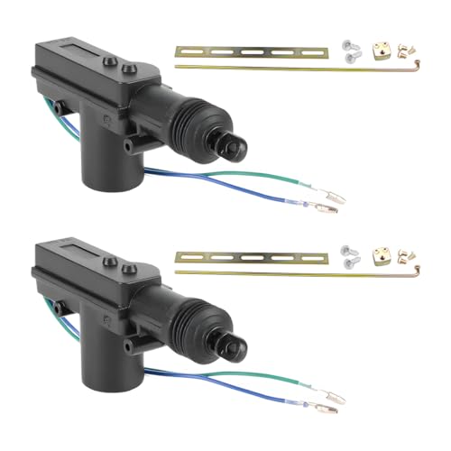 Image of Car Power Door Lock Actuator, 2PCS 12V 2 Wire Heavy Duty Central Automotive Locking System Actuator Kit, Vehicle Replacement Accessories, Universal for SUV Sedan Trucks