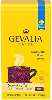 Gevalia Dark Gold Roast Ground Coffee (12oz Bag)