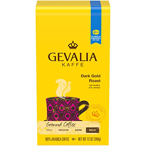 Gevalia Dark Gold Roast Ground Coffee (12oz Bag)