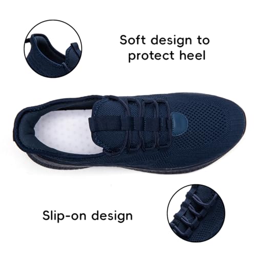 Image of Women's Tennis Running Walking Shoes Slip on Casual Non Slip Athletic Workout Gym Sneakers Fashion Lightweight Breathable Mesh Jogging Work Sports Outdoor Shoe