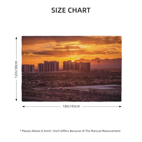 Set de table Las Vegas Sunset en lin premium résistant aux taches