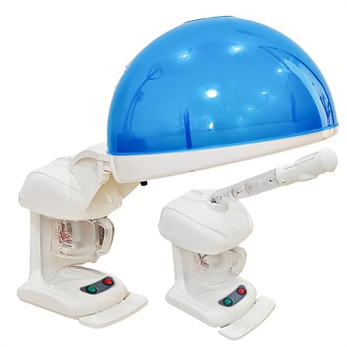 Sanqiao Cuiseur vapeur 2 en 1 pour le visage et les cheveux, vapeur portable à l'ozone pour spa, salon, maison