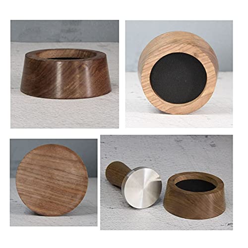 Voor Ktchen Walnut Wood Coffee Filter Sabotage Houder met massieve walnoot geperst poeder hamer ktchen accessoires… - Image 6