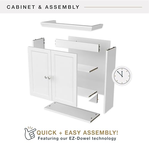 Mcs 63003 23X26 Medicine Cabinet, Ez-Dowel Wall Mounted Bathroom Cabinet thumb #5