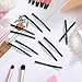 COHEALI 50pcs Simple Black Metal Painting Bobby Pin Classic Diy Hairpins Hair Accessory For Women All Hair Types