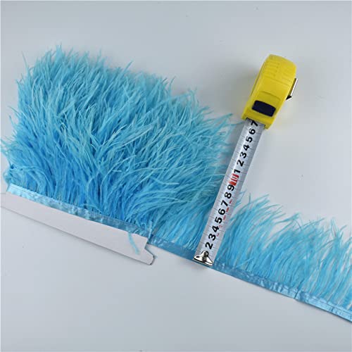 Ruban de plumes d'autruche rose de 8-10 cm pour personnaliser vos abat-jours