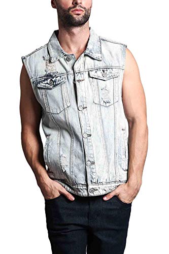 Image of VICTORIOUS Rocker Denim Jean Vest Jacket