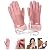 Kisangel 2 Sets USB Heated Gloves Hand Warmers Rechargeable Work Gloves Winter Gloves Recharge Hand Warmer Electric Heated Gloves Winter Women Suede Gloves Leather Outdoor Sports Gloves ski