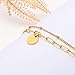 JoycuFF Gold Initial Bracelets for Women Bithday Chistmas Gifts Fashion Cute Jewelry Gifts for Women Her Friends Mom Auntie
