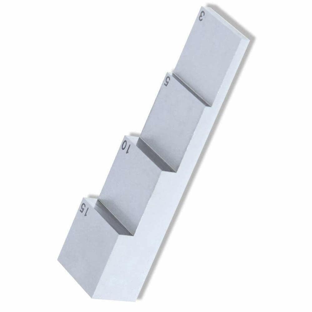 3mm 5mm 10mm 15mm Ultrasonic Calibration Blocks 4 Steps Calibration Step Wedge for for Ultrasonic Thickness Gauge 6063 Aluminum in NDT Testing