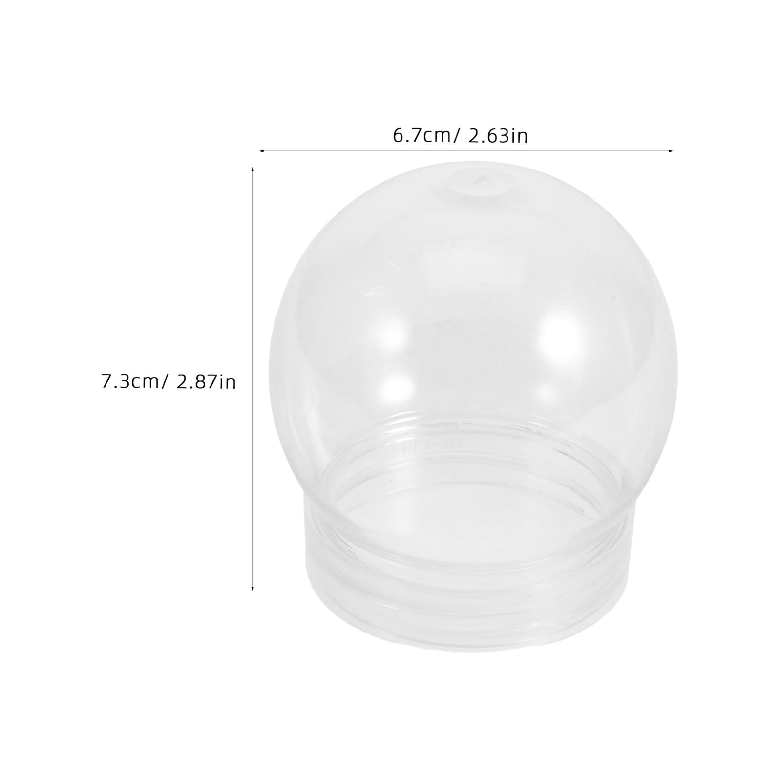 Veemoon Lot de 24 Boules à Neige en Plastique Transparent 150 ML Sphères Soi-Même pour Loisirs Créatifs Fournitures DIY pour Décoration de Noël