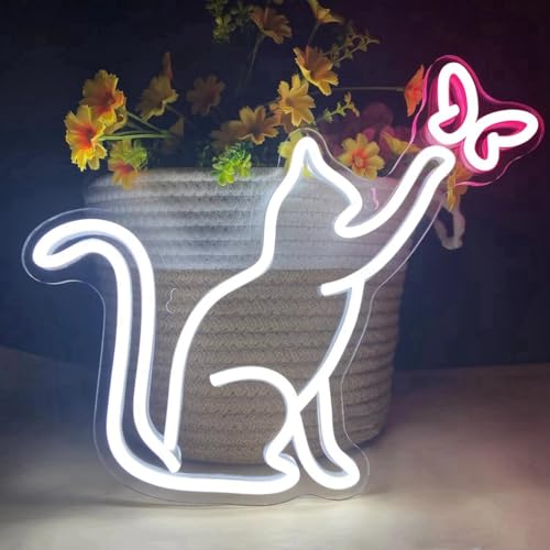 Lumière LED panneau chat interrupteur variable décoration chambre - 8