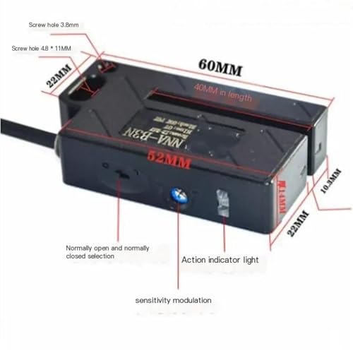 Sensor NNA-B3N de etiquetas con ranura en U 4