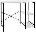 Amazon Basics Classic, Home Office Computer Desk With Shelves, White
