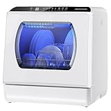 AIRMSEN 食洗機 タンク式 工事不要 大容量40点 食器洗い乾燥機 3~4人用 コンパクト食洗器 高温75℃洗浄&PTC 乾燥機能&エアーリフレッシュ機能 静音設計【2年メーカー保証 】