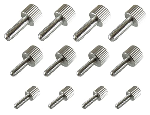 FregocS つまみねじ ローレットつまみねじ M2.5 M3 M4 ステンレス 便利な 12本セット ノギス 測定機器 RTN-TA