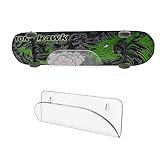 HAI+ Halterung für Skateboard Wandaufhängung, unsichtbarer transparenter Wandhalterung, Ausstellungsständer, geeignet für Skateboards, Longboards, Snowboards, Snowboards, und elektrische Skateboards