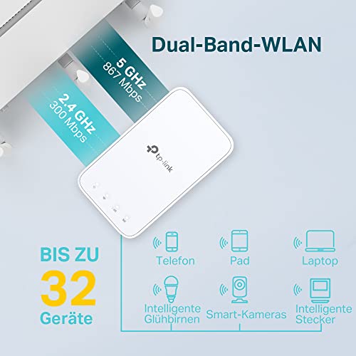 WLAN-Repeater TP-Link RE330 AC1200 WLAN Verstärker mit Dualband