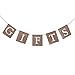 eBoot Gifts Banner Gifts Bunting Burlap Gifts Sign for Wedding Party Baby Shower Bridal Shower Engagement Bachelorette Retirement Birthday Party Supplies
