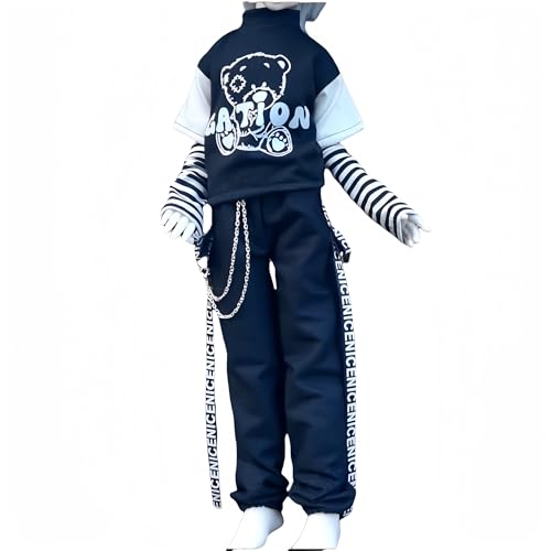 Bjd - Ropa de muñeca hecha a mano, camiseta, pantalones, mangas, accesorios adecuados para muñecas BJD de 1/3 1/4 1/6, regalos para niñas (C, 1/6)