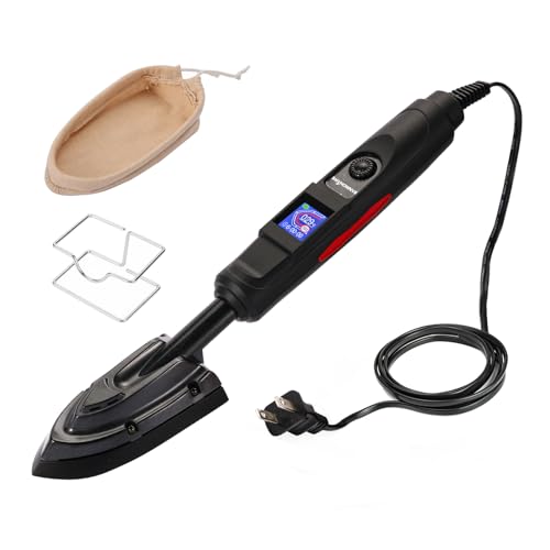 BANMOHAWK Edge Banding Iron with LCD display. Adjustable temperature from 0C - 220C for Woodworking Veneer RC Hobbie Arts & Crafts and Textile.