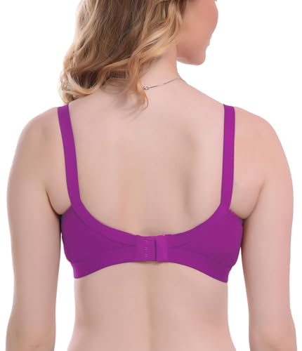 Image of Elina Women's 100% Cotton Regular Full Coverage T-Shirt Bra (Enora)