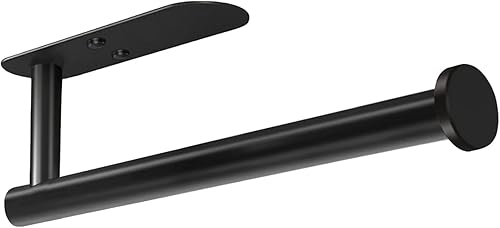 Miniatura 2 de HUFEEOH Soporte adhesivo para toallas de papel debajo del gabinete, soporte de pared para toalla de papel de cocina, toallero de papel de acero
