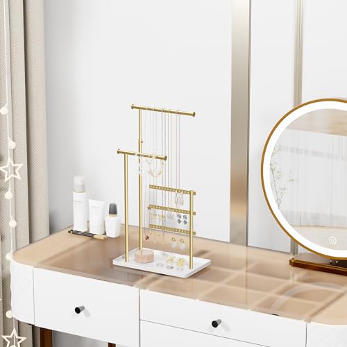 image for susswiff Jewelry Holder Organizer Stand - Adjustable Tall 17.5