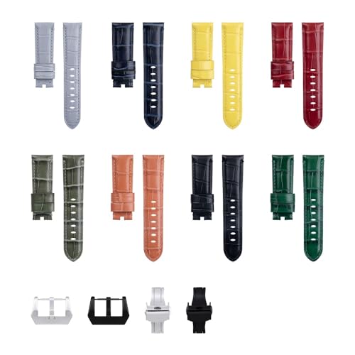 Bracelet de montre en cuir 24mm rouge : remplacez votre vieux bracelet Panerai