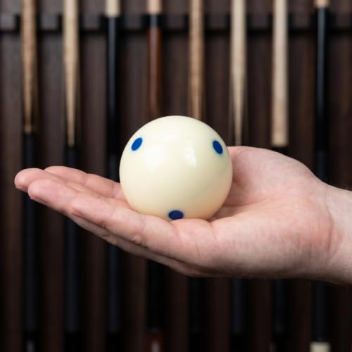 2 bolas de práctica de billar estándar AAA de 2,2" con seis puntos azules 6