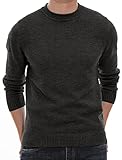 Sailwind Men's Crewneck Sweater Soft Casual Sweaters for Men Classic Pullover Sweaters Dark Gray