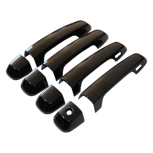 Image of SecosAutoparts 4PCS Glossy Black Door Handle Cover Trim W /Smart Hole Compatible with Lexus GX460 2010 2011 2012 2013 2014 2015 2016 2017 2018 2019 2020 2021 2022